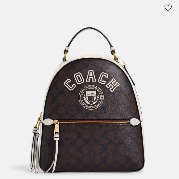 Jordyn Backpack In Signature Canvas With Varsity Motif - Picture 4 of 4